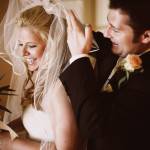 Bride and Groom. Hair and make up done by Les Ciseaux St. Armands