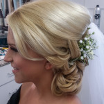 Bride wedding hair and make up at Les Ciseaux St. Armands
