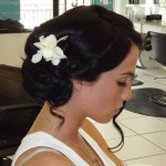 Les Ciseaux wedding hair up do and make up St. Armands