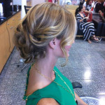 Wedding hair up do with curls by Les Ciseaux St. Armands